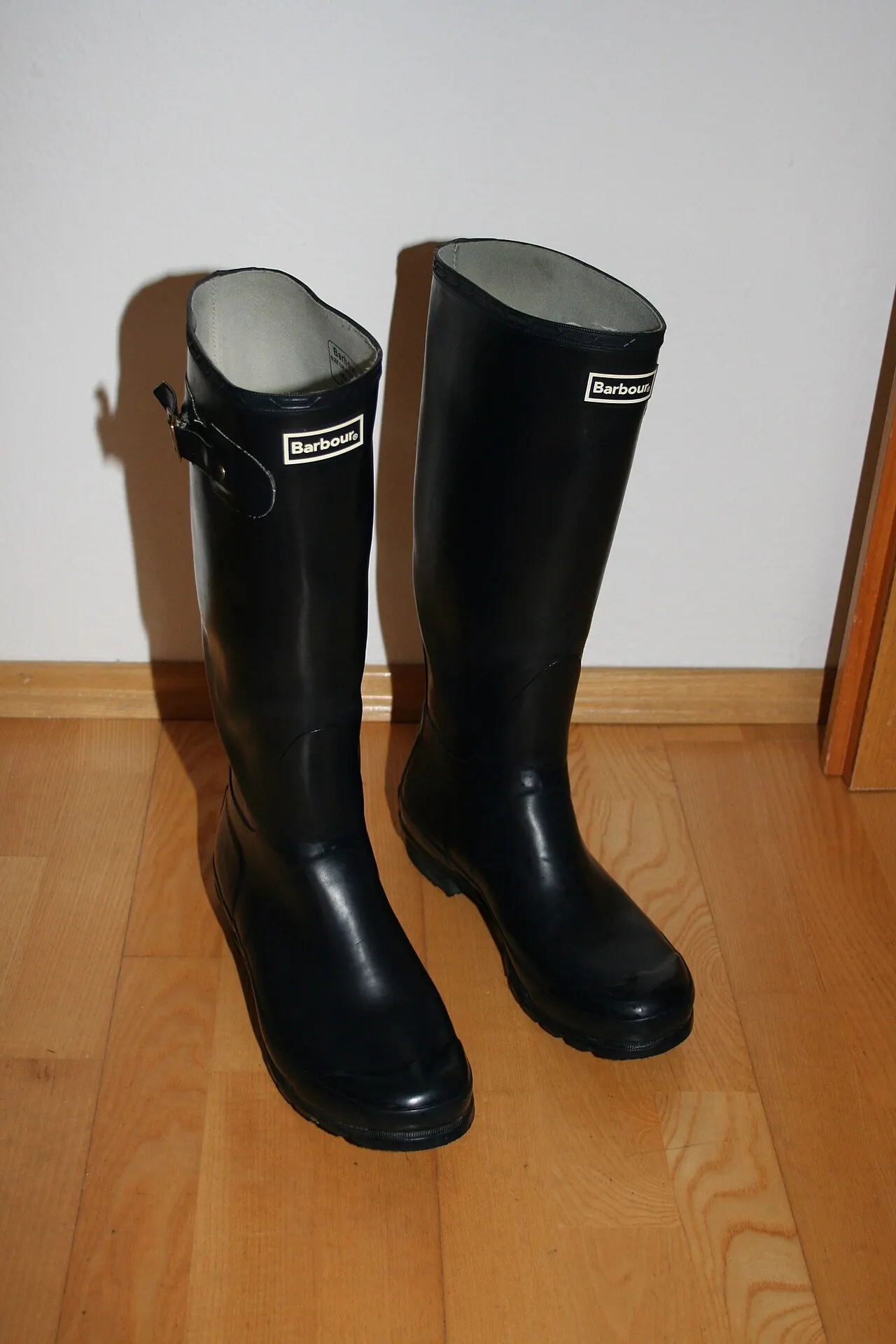 Bottes en caoutchouc de la marque Barbour.