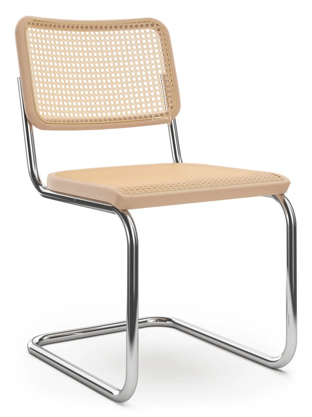 Thonet S 32, hêtre naturel et cannage de Vienne sur tube chromé, l’édition allemande actuelle