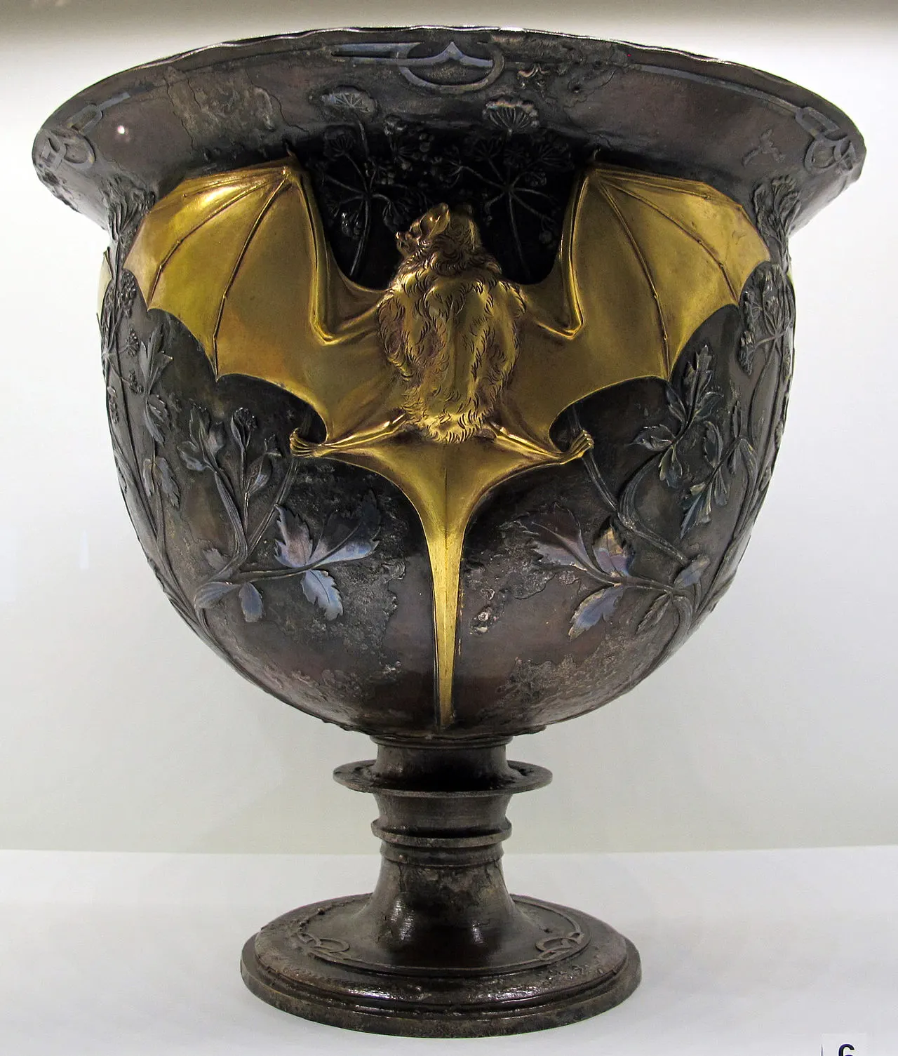Henri husson per AA hébrard, coppa pipistrello, parigi 1909 ca.